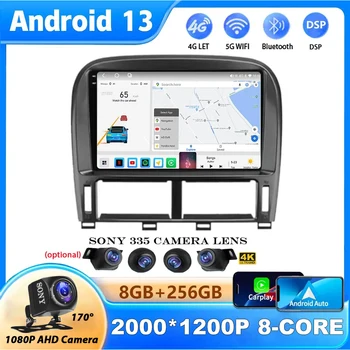 Android 13 Lexus Ls430 Xf30 Ls 430 2000-2006 Для Toyota Celsior Xf30 Мультимедиа Gps Навигатор GPS Навигация Авто Радио Carplay