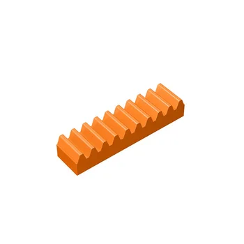 10шт Совместимых Деталей MOC Brick 3743 Высокотехнологичная Зубчатая Рейка 1 x 4 Строительных Блока Частиц DIY Assmble Kid Puzzle Brain Toy Подарок