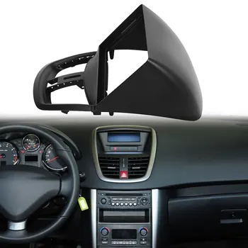 9-Дюймовая автомобильная аудиосистема, панель автомобильного радио, панель GPS-навигации, рамка DVD-панели для Peugeot 207 2009-2013