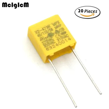 MCIGICM 20шт конденсатор X2 конденсатор 275VAC X2 Конденсатор из полипропиленовой пленки 0,047 мкФ 47nF Шаг 7,5 мм