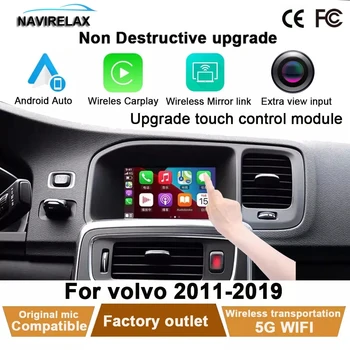 Для Volvo 2011-2019 XC60 S60 V40 V60 XC70 S80 C5 Volvo Carplay Беспроводной Apple Carplay Android Автоматический Декодер Интерфейса