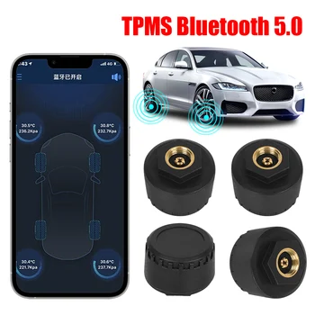 Bluetooth 5.0 Датчики Давления в автомобильных шинах Android/IOS Внешняя Система Контроля Давления В шинах TPMS Дисплей приложения Для мобильного телефона